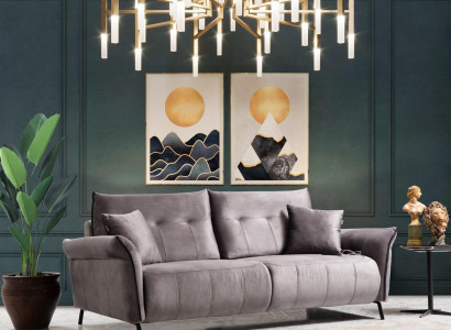 Sofa Couch Living Room Three-Seater Upholstered Sofa Luxury Design Furniture Modern Textile